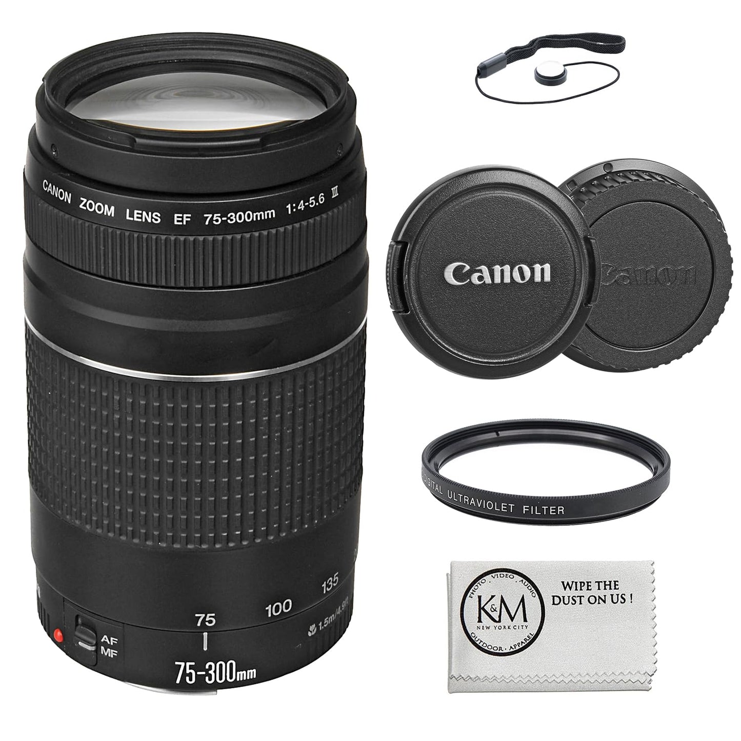 Canon EF 75-300mm f/4-5.6 III Telephoto Zoom Lens for Canon SLR Cameras